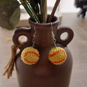 Softball Earrings
